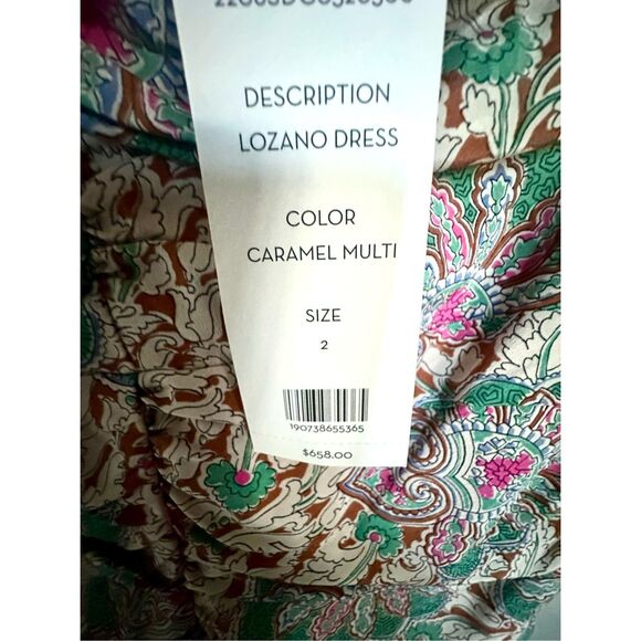 NWT Veronica Beard Lozano print ruched silk blend mini dress Size 2 - Picture 4 of 7